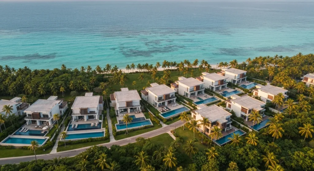 Luxury Bali development aerial - Dubai-Bali corridor